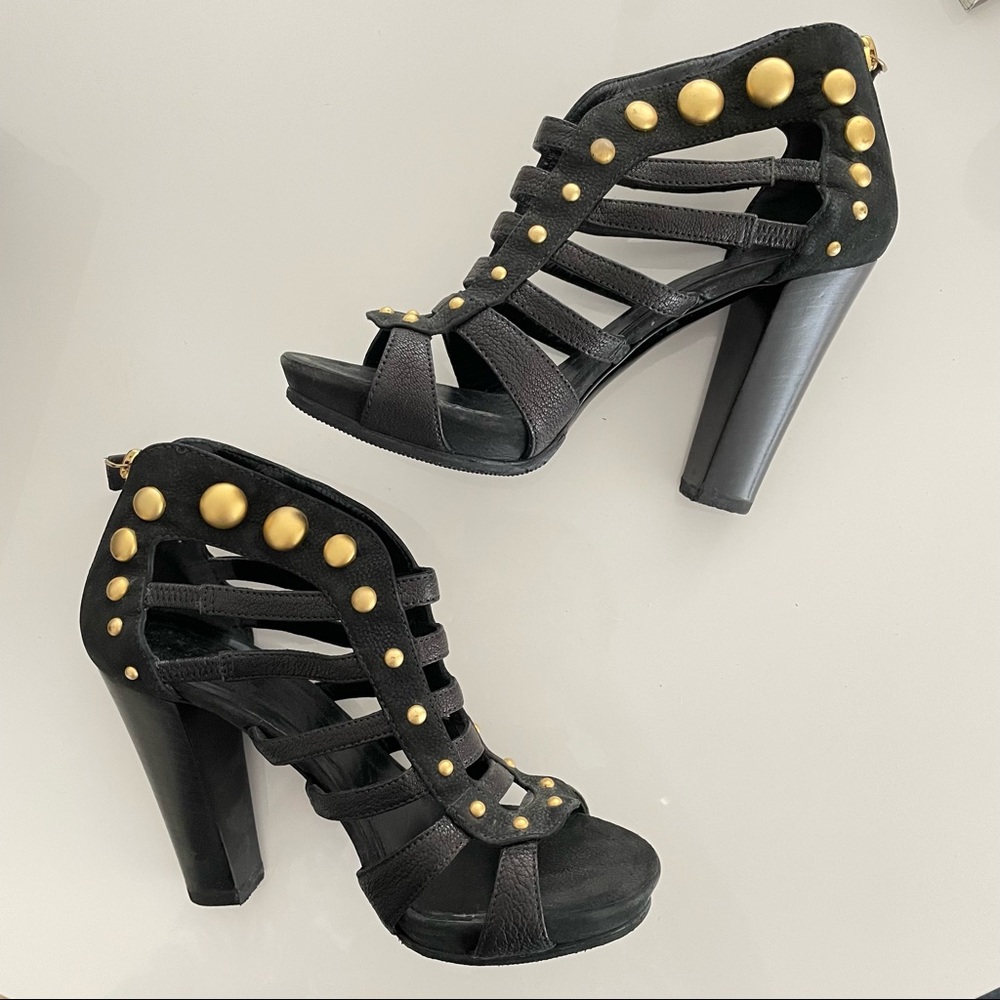 Alexander McQueen Studded Cage Heels